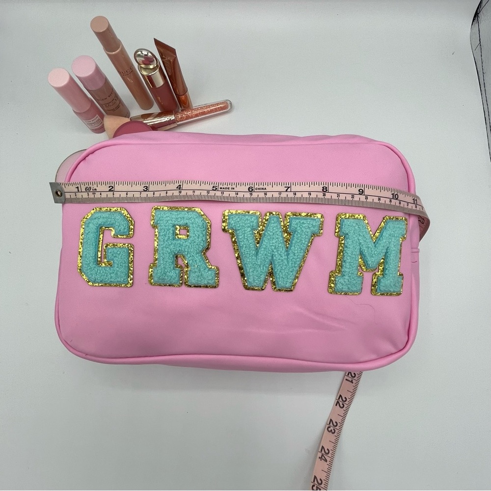 NEW Large Pink Makeup/Skincare Bag “GET READY WITH ME” - Picture 4 of 7